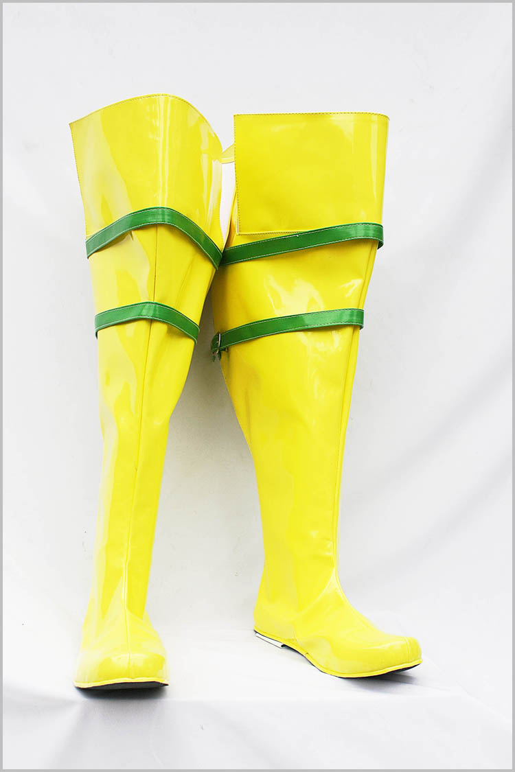 ★X-Men Rogue コスプレブーツ 靴 イエロー cosplay 変装 仮装 豪華/華麗/高品質 サイズオーダー ハロウイン